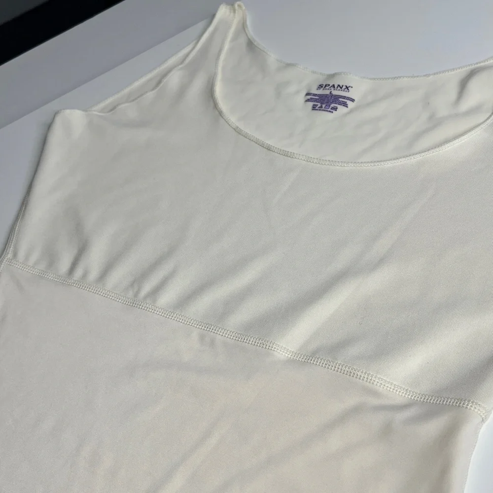 Spanx Sz L Hide & Sleek All Around Body Smoothing Camisole Tank Top